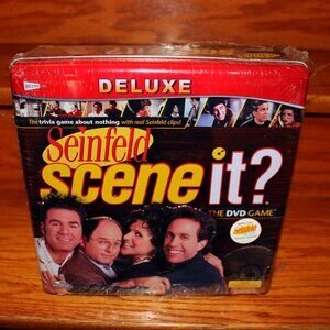 3/$77❤️torn plastic new Seinfeld Scene It? Deluxe Edition DVD Board Game Tin Box